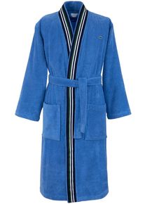 Herrenbademantel Lacoste "LCLUB" Gr. M, aerien, M, Frottier, Hausm&auml;ntel, Herrenbademantel, mit Label-Applikationen