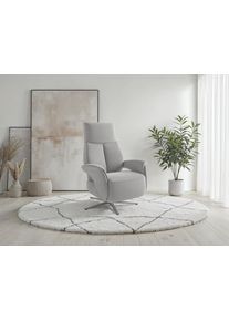 Sit & More TV-Sessel SIT & MORE "TV Lazy", silber, B:75cm H:110cm T:85cm, 98% Polyester 2% Polyamid, Sessel, TV-Sessel, zur Auswahl mit Herz-Waage-Position