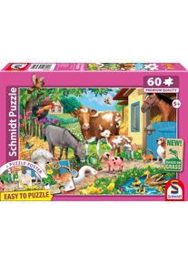 Puzzle Schmidt Spiele "Bauernhof-Tiere", bunt, Puzzles, KinderB:36,1cm H:24,3cm, Motiv, Puzzle, Made in Europe, B:36,1cm H:24,3cm