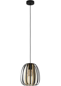 Eglo H&auml;ngeleuchte "ENCINITOS", gold (schwarz, goldfarben), &Oslash; 25,5cm H: 110cm, 1 Stk., Leuchten, H&auml;ngeleuchte in schwarz und gold aus Stahl - exkl. E27 - 40W, H&auml;ngeleuchte