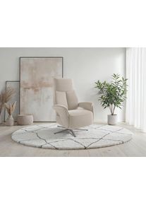 Sit & More TV-Sessel SIT & MORE "TV Lazy", creme, B:75cm H:113cm T:85cm, 100% Polyester, Sessel, TV-Sessel, zur Auswahl mit Herz-Waage-Position