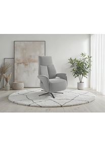 Sit & More TV-Sessel SIT & MORE "TV Lazy", silber, B:75cm H:115cm T:85cm, 100% Polyester, Sessel, TV-Sessel, zur Auswahl mit Herz-Waage-Position