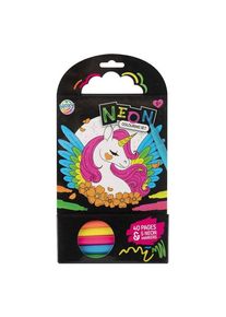Creative Craft Group Unicorn Coloring Book with 5 Neon Markers 40 Sheets