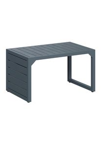 Ambia Garden Loungetisch, Dunkelgrau, Metall, rechteckig, eckig, 60x34x38 cm, lichtecht, wetterbest&auml;ndig, Gartenm&ouml;bel, Gartentische
