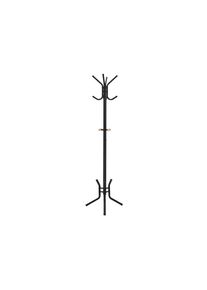 Songmics F&eacute;m fogas12 akaszt&oacute;val magass&aacute;g 178 cm fekete