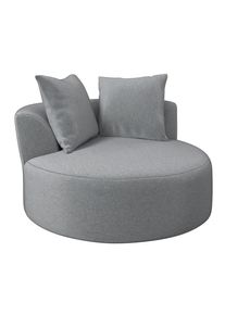 Ambia Garden Loungebett, Grau, Textil, F&uuml;llung: Polyester, Rundform, 123x61x123 cm, UV-best&auml;ndig, Gartenm&ouml;bel, Loungem&ouml;bel, Gartensofas & Loungesofas