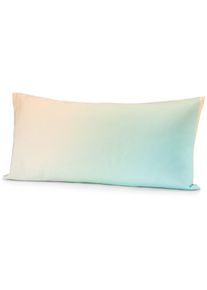 lavie home Kopfkissenbezug Gradient Koralle-T&uuml;rkis-Apricot 40 &times; 80 cm