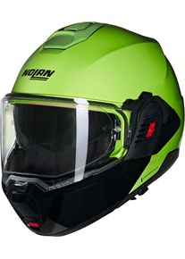 Nolan N120-1 Mivedi 329, kask modułowy , kolor: jasnozielony/czarny , rozmiar: L