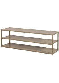 Livetastic , Braun , Metall , 3 F&auml;cher , 120x40x35 cm , stehend , Wohnzimmer, TV-M&ouml;bel, TV- & Lowboards