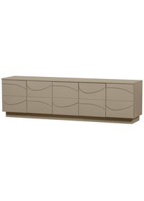 Livetastic , Schlammfarben , Holz , Kiefer , massiv , 3 F&auml;cher , 180x52x40 cm , stehend , Wohnzimmer, TV-M&ouml;bel, TV- & Lowboards