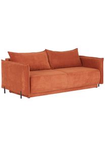 Luca Bessoni , Rostfarben , Textil , F&uuml;llung: Schaumstoff , 217x75-95x112 cm , Bettkasten erh&auml;ltlich, Stoffauswahl, Bettfunktion erh&auml;ltlich, R&uuml;cken echt , Wohnzimmer, Sofas & Couches, Schlafsofas, Schlafsofas