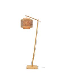 Good & Mojo , Naturfarben , Holz , Bambus,Bambus , 40x176 cm , LED-Leuchtmittel austauschbar , Beleuchtung, Innenleuchten, Stehleuchten