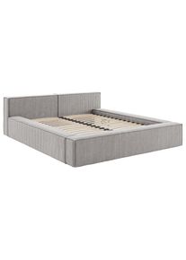 Livetastic , Hellgrau , Textil , 2-Zonen , 180x200 cm , Lattenrost , Schlafzimmer, Betten, Polsterbetten