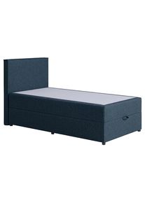 M&Ouml;BELIX M&ouml;belix , Dunkelblau , Textil, Holzwerkstoff , H3 , 100x200 cm , Bettkasten, gepolstertes Kopfteil , Schlafzimmer, Betten, Boxspringbetten