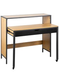 Schreibtisch Lenny Schwarz/Eichefarben