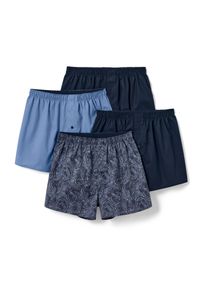 Tchibo - 4 Web-Boxershorts - Herren - Gr. M/5 - dunkelblau/paisley