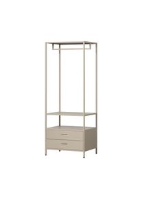 Tchibo - Woood offener Metall-Kleiderschrank &raquo;Ferris&laquo; - 70x54x185cm - braun - Stahl