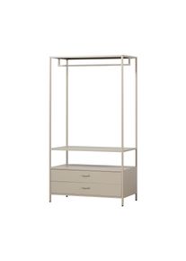 Tchibo - Woood offener Metall-Kleiderschrank &raquo;Ferris&laquo; - 100x54x185cm - braun - Stahl