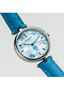 Holzkern Holzuhr Mirrormaze (Perlmutt/Silber), Damen, Naturholz