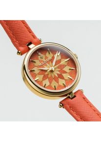 Holzkern Holzuhr Mirrormaze (Tulpenbaum/Gold), Damen, Naturholz