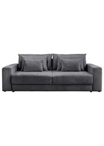 Luca Bessoni , Anthrazit , Textil , 255x94x126 cm , Wohnzimmer, Sofas & Couches, Sofas, Big Sofas