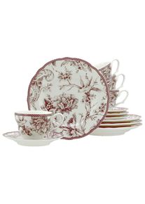 Creatable , Wei&szlig;, Bordeaux , Keramik , 200 ml,200 ml , stapelbar , Kochen & Essen, Geschirr, Geschirrsets