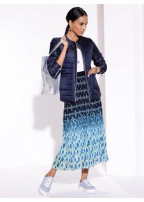 Dames Gewatteerde jas met ritssluiting op de mouwen in marine ,maat 36, WITT, 55% Polyester, 45% Polyamide