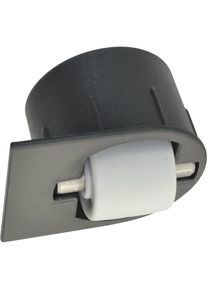 Roller-Mini BSR bokwiel, gat-&Oslash; x H 25 x 17 mm, met flens, zacht, voor harde vloeren, glijlager, bokwiel