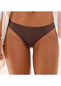 Petite Fleur Damen String in braun+toffee+puder ,Gr&ouml;&szlig;e 32/34, Witt, 86% Polyester, 14% Elasthan