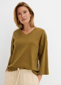 bonprix T-shirt z czystej bawełny organicznej, zielony, 36/38