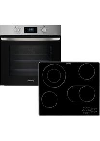 Privileg Backofen-Set "BAKO Turn&Cook 310", Energieeffizienz: A+, grau (edelstahl), Herdsets, ECO Hei&szlig;luft - saftigen Braten durch gleichm&auml;&szlig;ige Luftverteilung, Backofen-Set