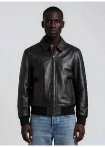 Lederjacke Trueprodigy "Yeray Eingrifftaschen und Rippb&uuml;ndchen", Damen, Gr. M, schwarz, Obermaterial: 100% Schafsleder sheepskin., regular fit, Jacken Lederjacke