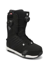 Snowboardboots DC Shoes "Judge Step On" Gr. 10,5, schwarz-wei&szlig; (schwarz, wei&szlig;), Schuhe, 10,5 (44), Obermaterial:95.23% Synthetikmaterial, 4.77% Textil;, Snowboardboots