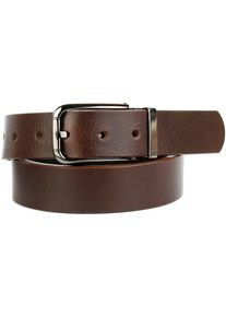 Lederg&uuml;rtel Anthoni Crown, Damen, Gr. 100, braun, Leder, unifarben, G&uuml;rtel Lederg&uuml;rtel, 3,5 cm breiter Casual-Volllederg&uuml;rtel