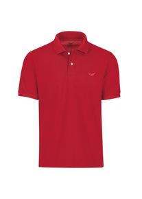 Poloshirt TRIGEMA "TRIGEMA Poloshirt DELUXE Piqu&eacute;", M&auml;dchen, Gr. 152, braun (kirsch), Piqu&eacute;, 100% Baumwolle, Basic, lang, ohne Ausschnitt, Shirts Poloshirt