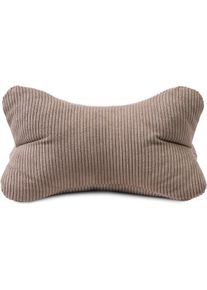 G&ouml;zze Nackenkissen G&Ouml;ZZE "Cord Lesekissen Capri", taupe, B:40cm H:19cm L:25cm, Polyester, Funktionskissen, Nackenkissen