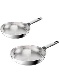 Pfannen-Set Tefal "Emotion+", edelstahl, Pfannen, Pfannen-Set, Premium Edelstahl, Induktion, sp&uuml;lmaschinenfest, hochglanzpoliert