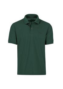 Poloshirt TRIGEMA "TRIGEMA Poloshirt DELUXE Piqu&eacute;", Damen, Gr. S, gr&uuml;n (tanne), Piqu&eacute;, 100% Baumwolle, Basic, lang, ohne Ausschnitt, Shirts Poloshirt