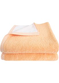 Handt&uuml;cher Dyckhoff "Pure Natural Uni", orange, B:50cm L:100cm, Frottier, Baumwolle, Handt&uuml;cher, Handt&uuml;cher, BIO Baumwolle, GOTS