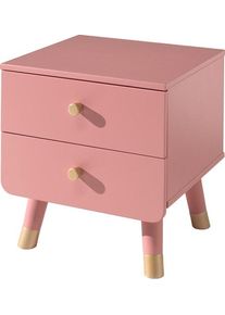 Nachttisch Vipack "Billy", rosa (terra rosa), B:43cm H:45,2cm T:40cm, Tische, Nachttisch