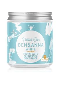 BEN&ANNA Natural Toothpaste White Fluoride toothpaste in a glass container with fluoride 100 ml