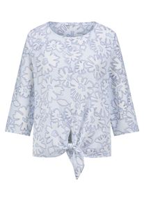 Peter Hahn - Bluse mit Rundhals-Ausschnitt, weiss, Gr. 40, Baumwolle