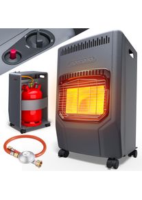 Monzana Gasheizstrahler Schwarz 72x38x42cm 4200W