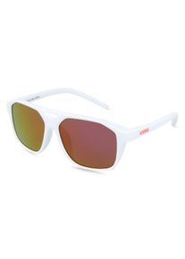 Uvex S533099 cosmic | Dzieci okulary przeciwsłoneczne | Prostokątne | Oprawka: Poliwęglan Biały | Kolor szkła: Czerwony Lustrzanka Czerwona