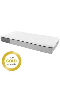 sembella , Grau, Wei&szlig; , Textil , H4 , F&uuml;llung: Polyester , 160x210 cm , Bezug abnehmbar/waschbar, optimale Bel&uuml;ftung, antibakteriell, Bezug rundum abnehmbar, Matratzenklasse Gold ,