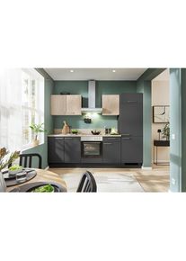 Pino , Graphitfarben , Holzwerkstoff , 1 Schublade(n) Schubladen , 260 cm , in den Filialen individuell planbar, seitenverkehrt erh&auml;ltlich, in den Filialen verschiedene Griffe erh&auml;ltlich, Zusatzausstattung erh&auml;ltlich, in den Filialen verschiedene Arbeitsplatten erh&auml;ltlich, verschiedene Arbeitsh&ouml;hen m&ouml;glich, h&ouml;henverstellbare F&uuml;&szlig;e, vormontierter Korpus , K&uuml;che, K&uuml;chenbl&ouml;cke, K&uuml;chenzeilen