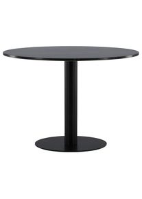 Livetastic , Schwarz, Dunkelgrau , Metall, Stein , rund , 106x75x106 cm , Esszimmer, Esszimmertische, Esstische, Esstische rund