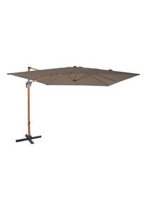 M&Ouml;BELIX M&ouml;belix , Taupe, Eichefarben , Metall , 250 cm , Gr&uuml;ner Punkt, Europ&auml;ischer Sicherheitsstandard , 360&deg; drehbar , Gartenm&ouml;bel, Sonnenschutz, Sonnenschirme