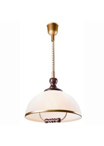 M&Ouml;BELIX M&ouml;belix , Haselnussfarben , Holz, Kunststoff, Glas , Kiefer , 30x64x64 cm , Made in Europe, Europ&auml;ischer Sicherheitsstandard , Beleuchtung, Innenleuchten, H&auml;ngeleuchten