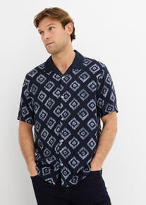 Camicia a maniche corte con colletto resort, Blu, Taglia 39/40 (M), bonprix